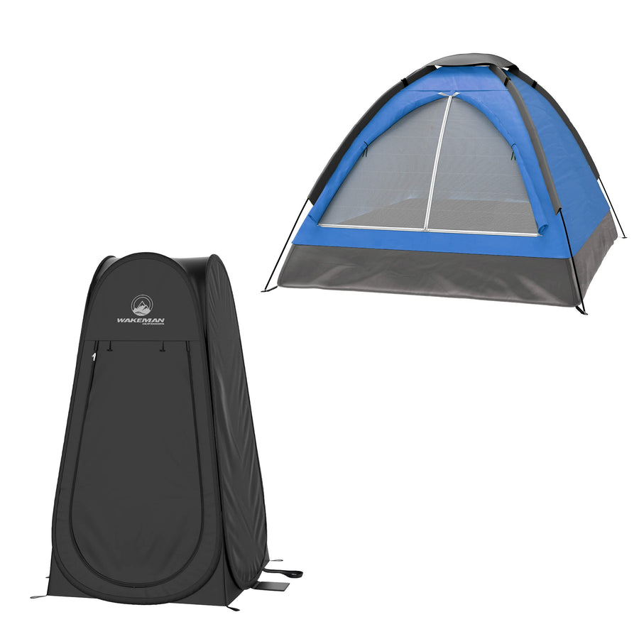 2-Person Tent with Removable Rain Fly and Carry Bag - Wakeman