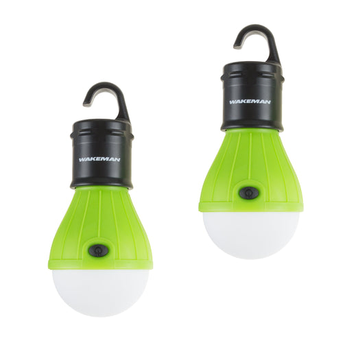 2-Pack of Portable LED Tent Light Bulbs - Wakeman