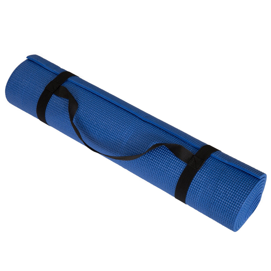 Yoga Mat - Double Sided 1/4-Inch Workout Mat - 71x24-Inch - Wakeman