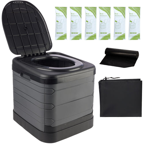 Large Portable Toilet for Adults - Wakeman