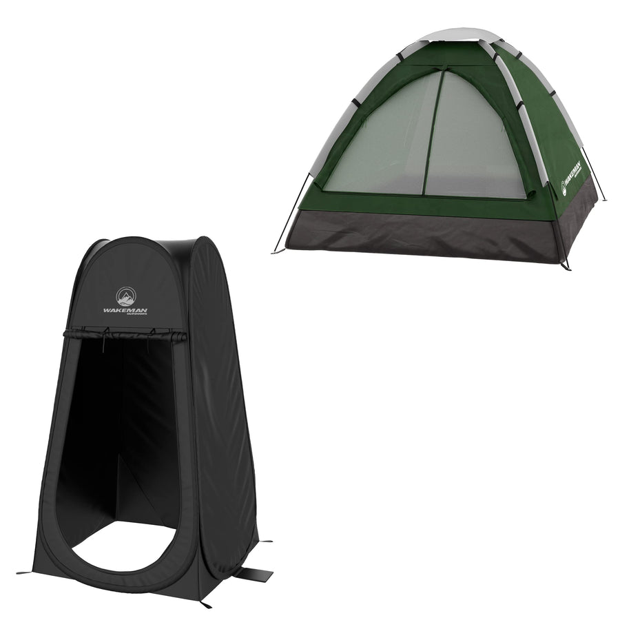 2-Person Tent with Pop-Up Design and Carry Bag - Wakeman