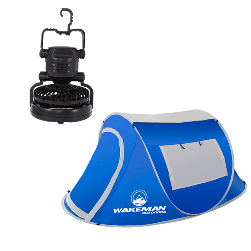 2-Person Tent with Pop-Up Design and Carry Bag - Wakeman