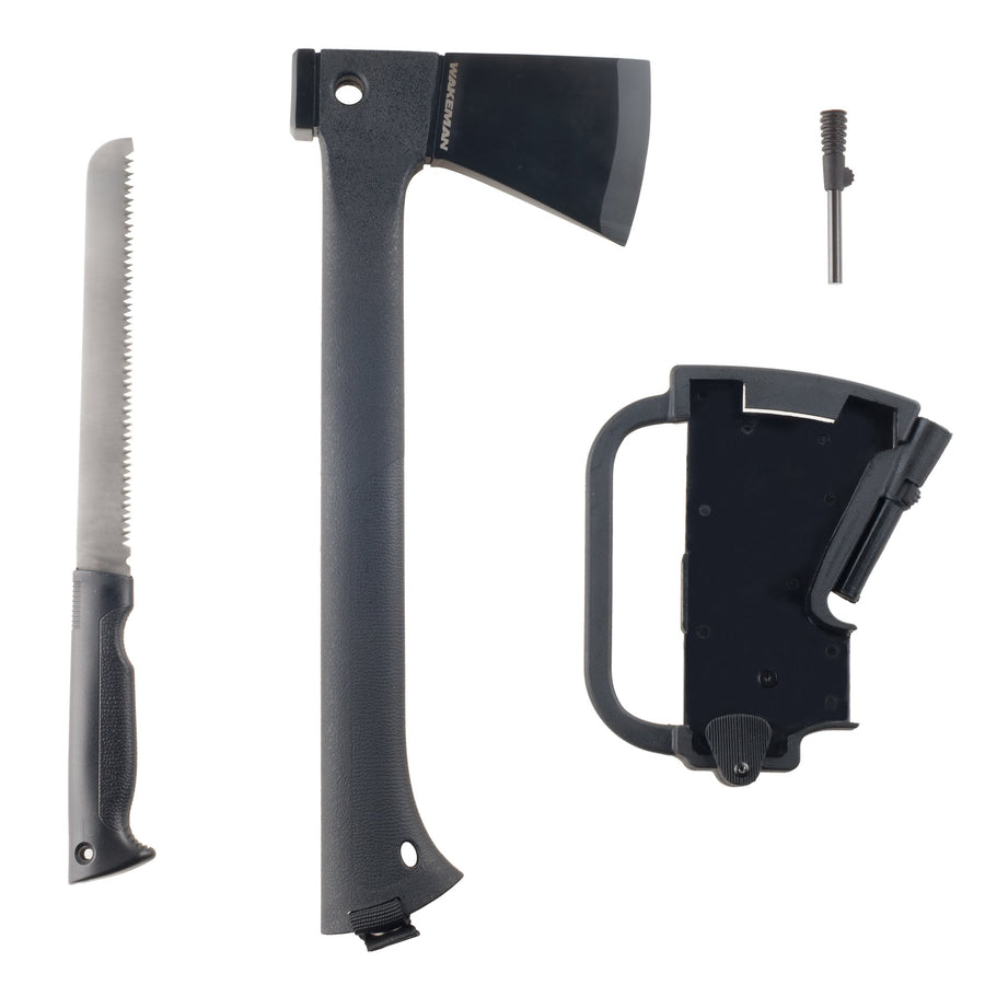 Camping Hand Axe and Survival Gear - Wakeman
