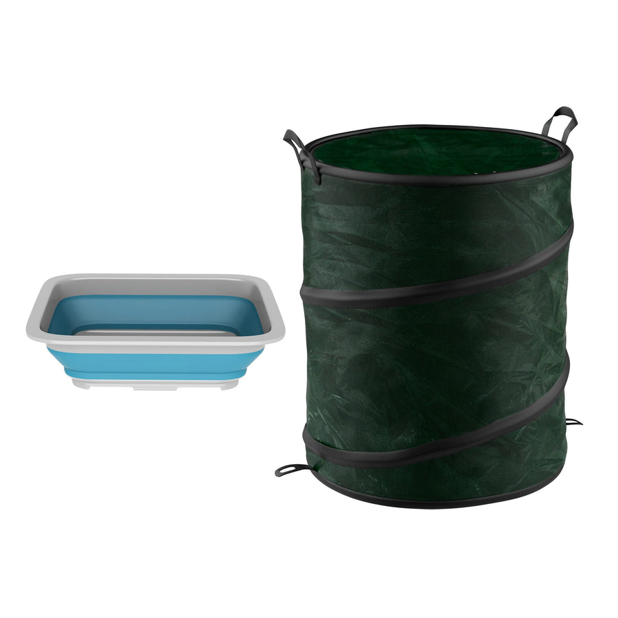 Collapsible Trash Can and Camp Sink Set - Wakeman