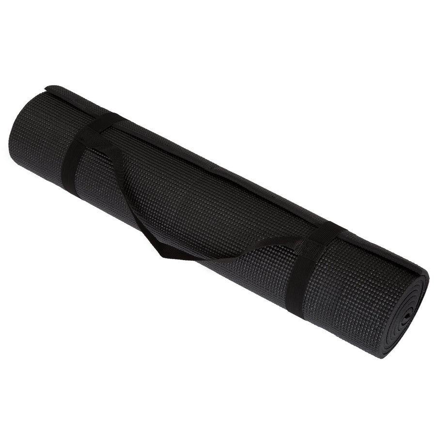 Yoga Mat - Double Sided 1/4-Inch Workout Mat - 71x24-Inch - Wakeman